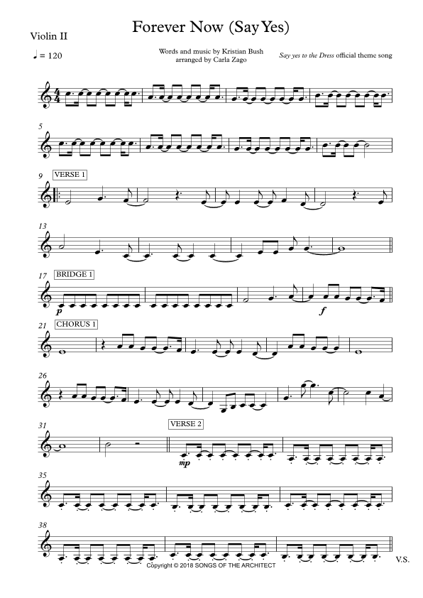 Forever Now (say Yes) (arr. Carla Zago)