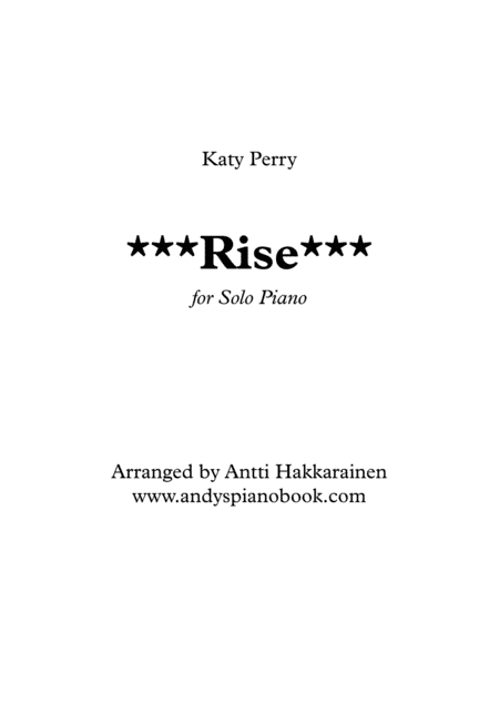 Rise (arr. Antti Hakkarainen)