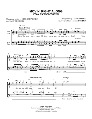 Movin' Right Along (arr. Dan Wessler)