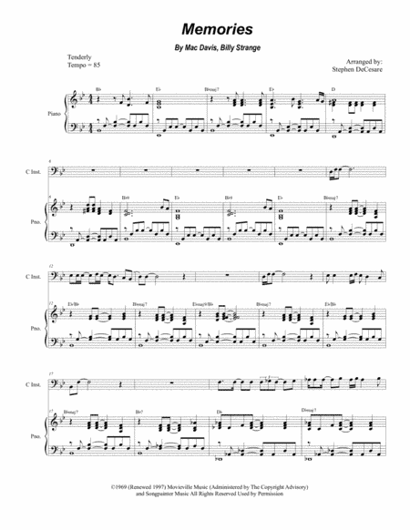 Memories (arr. Stephen DeCesare)