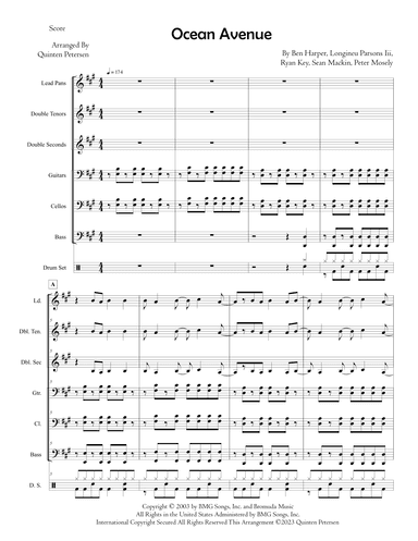 Ocean Avenue (arr. Quinten Petersen)