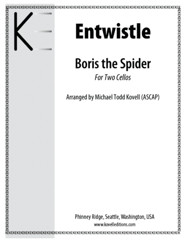 Boris The Spider (arr. Michael Todd Kovell (ASCAP))