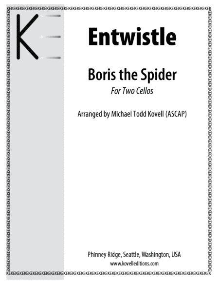 Boris The Spider (arr. Michael Todd Kovell (ASCAP))