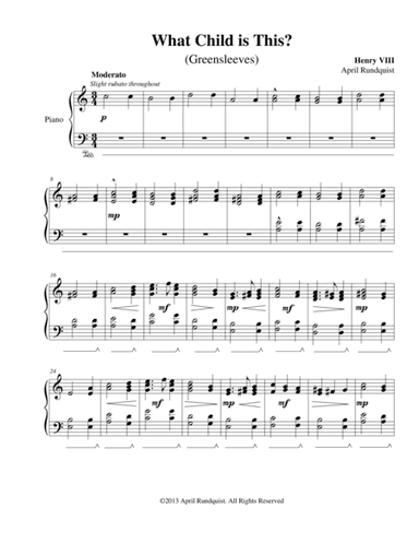 What Child is This? (Greensleeves) (arr. April Rundquist)
