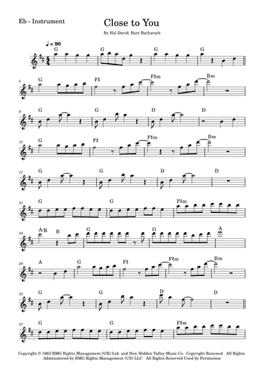 (they Long To Be) Close To You (arr. Fabio Eduardo de Oliveira)