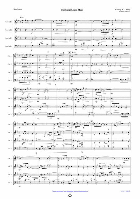 The Saint Louis Blues (arr. Josef STASTNY)