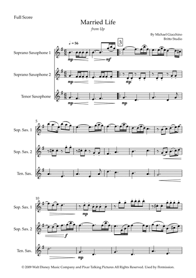 Married Life (arr. Fabio Britto)