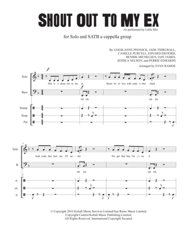 Shout Out To My Ex (arr. Evan Ramos)