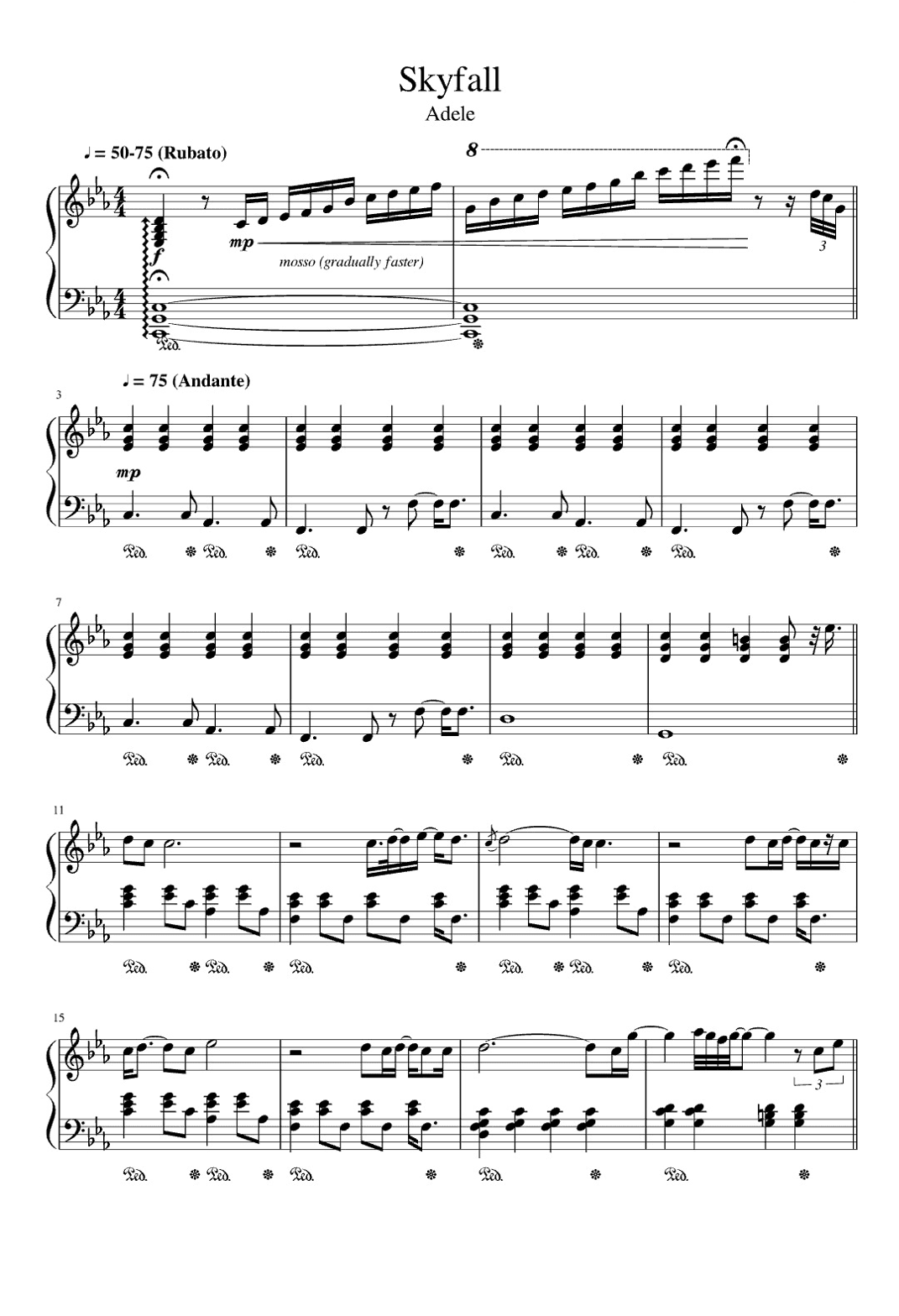 Skyfall (arr. Eduardo Sabino)