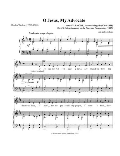 O Jesus My Advocate (arr. Colleen Fay)