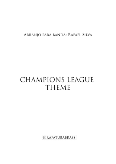 Uefa Champions League Team (arr. Rafael Silva)
