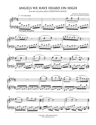 Angels We Have Heard On High (arr. Jennifer Haines)