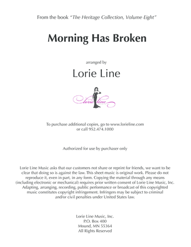 Morning Has Broken (arr. Lorie Line)