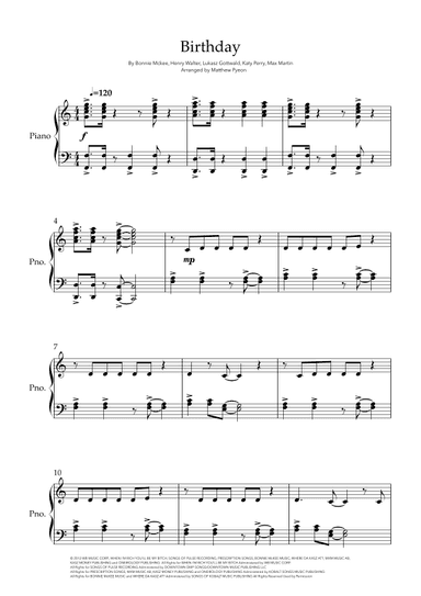 Birthday (arr. Matthew pyeon)