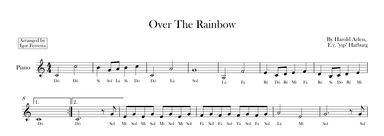Over The Rainbow (arr. Igor Ferreira)