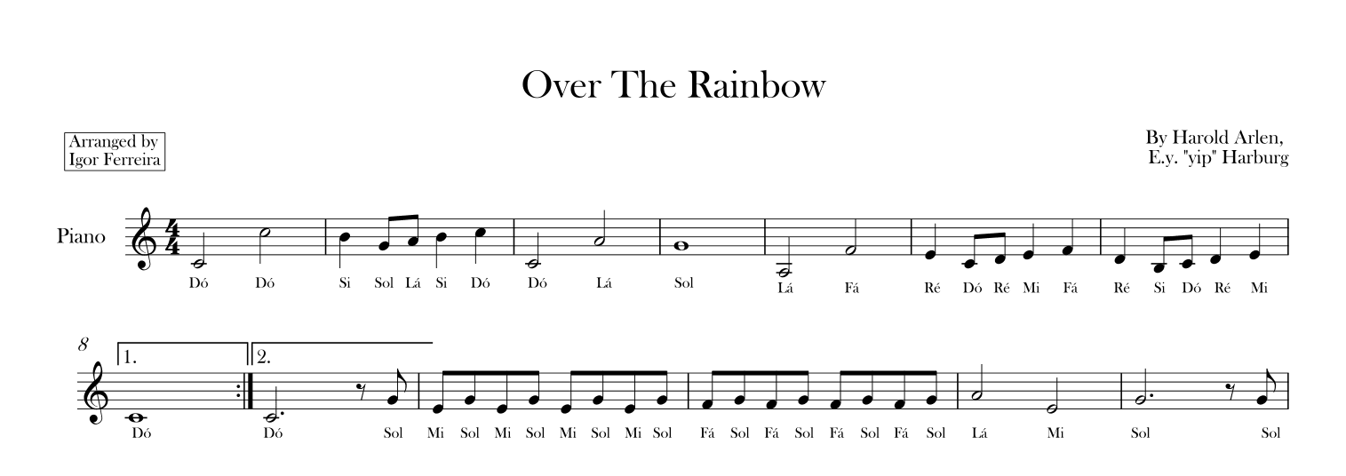 Over The Rainbow (arr. Igor Ferreira)