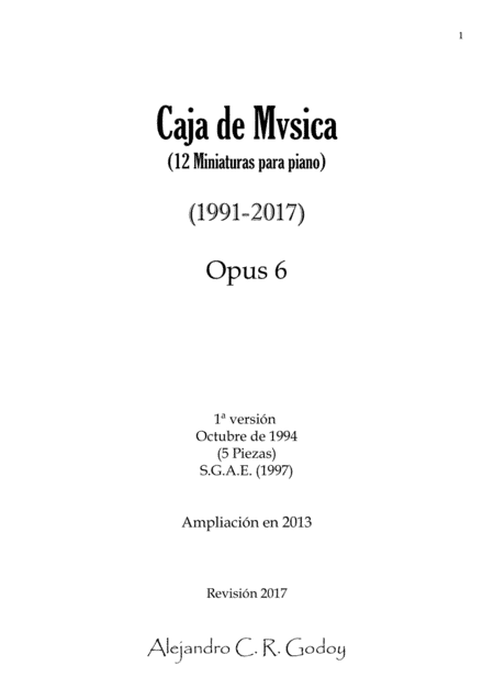 Caja de Mvsica, Op.6 (2017) 1. Melan-Kholé