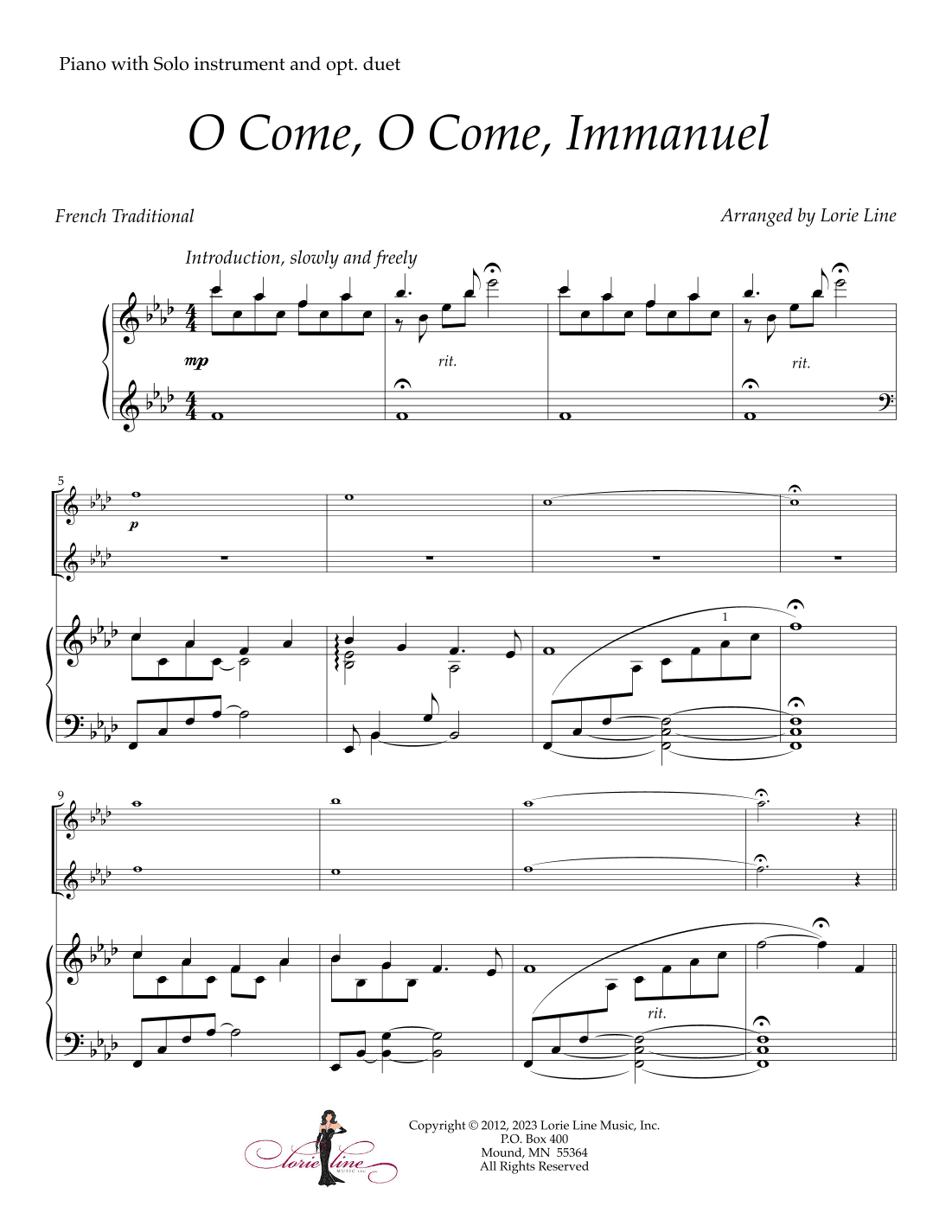 O Come, O Come, Immanuel (arr. Lorie Line)