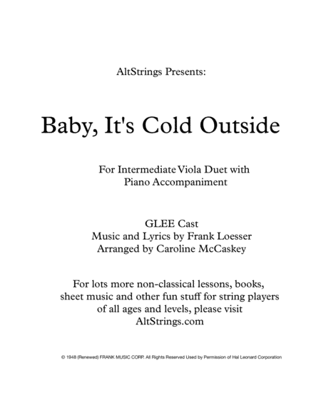Baby, It's Cold Outside (arr. Caroline McCaskey)