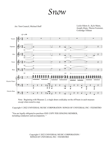 Snow (arr. Tom Council)