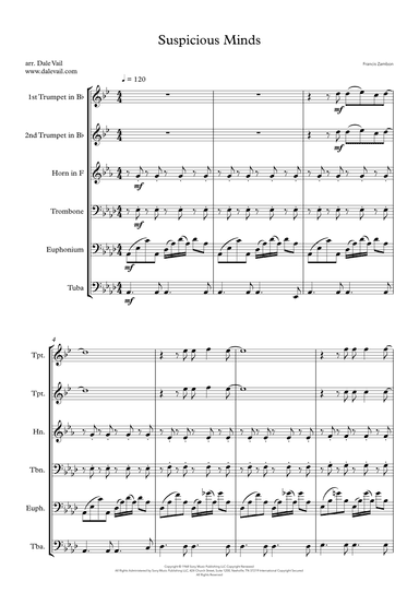 Suspicious Minds (arr. Dale Vail)