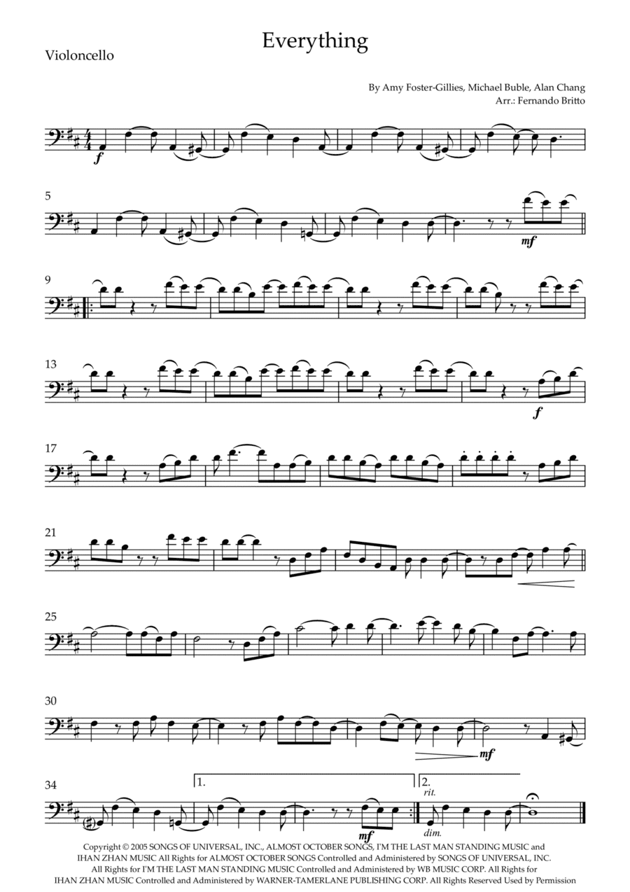 Everything (arr. Fernando Britto)
