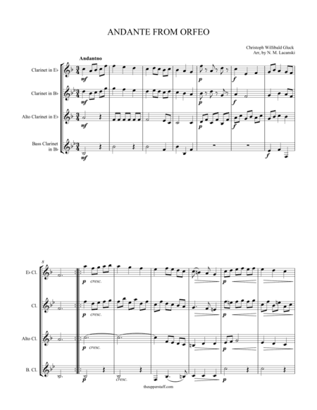 Andante from Orfeo (arr. Nick Lacanski)