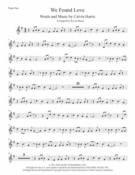 We Found Love (arr. Kevin Busse)