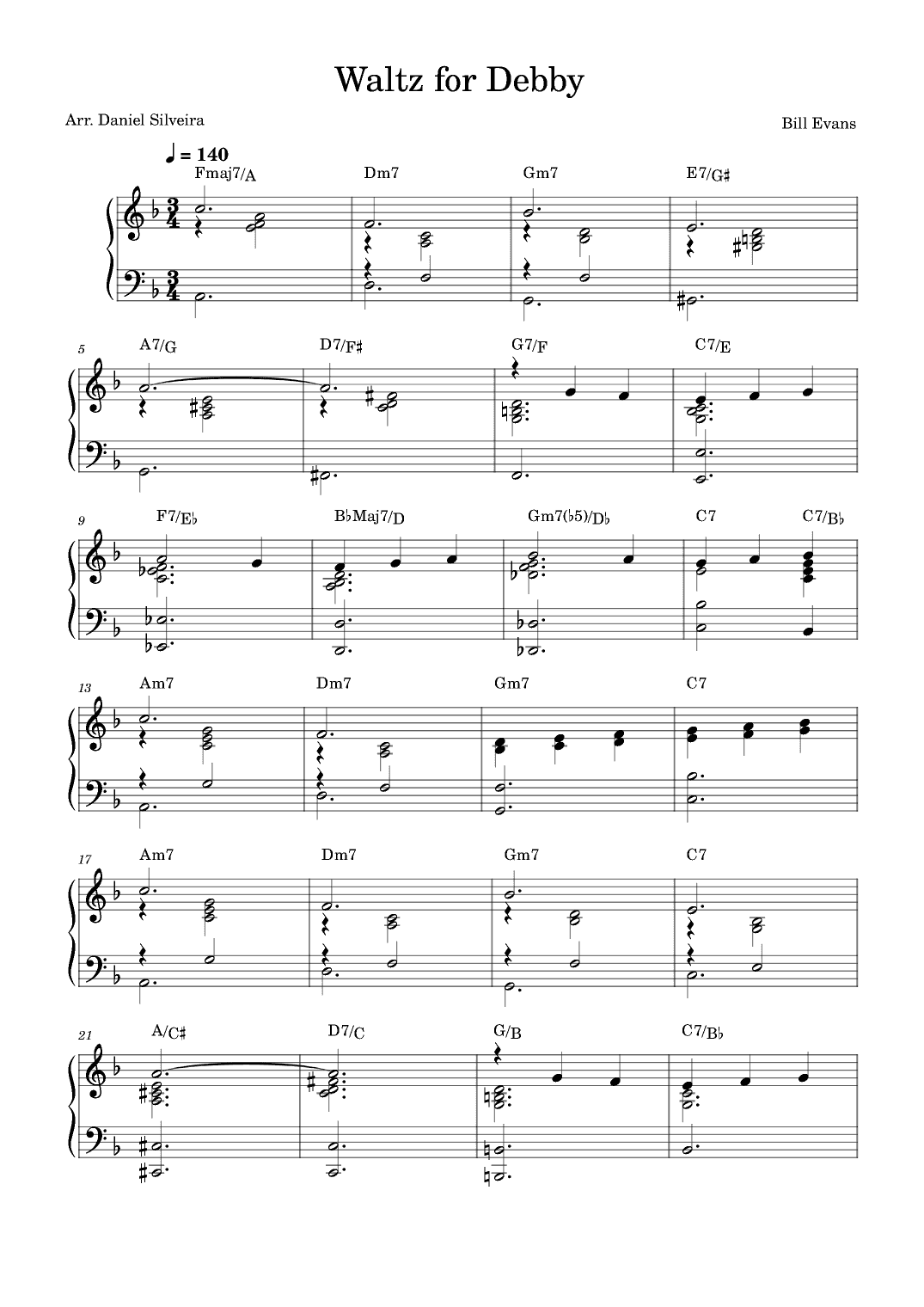Waltz For Debby (arr. Daniel Silveira)