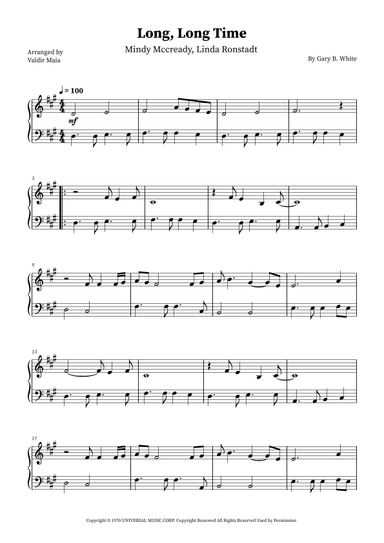 Long Long Time (arr. Valdir Maia)