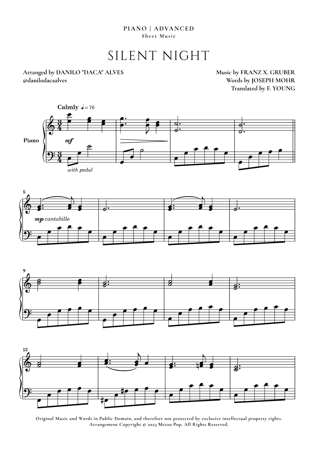 Silent Night (arr. Danilo "Daca" Alves)