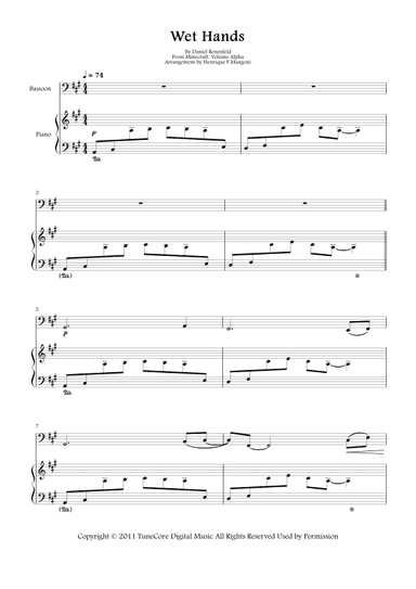 Wet Hands (arr. Henrique F Mangoni)