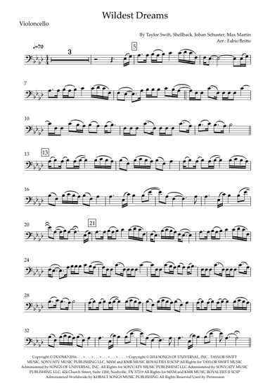 Wildest Dreams (arr. Fabio Britto)