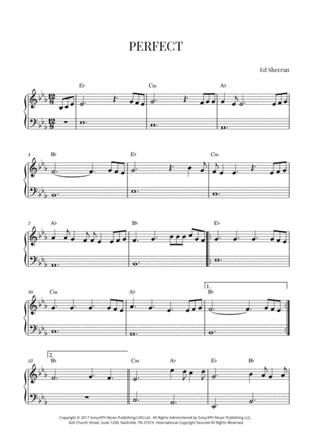 Perfect (arr. Cadenza Editions)