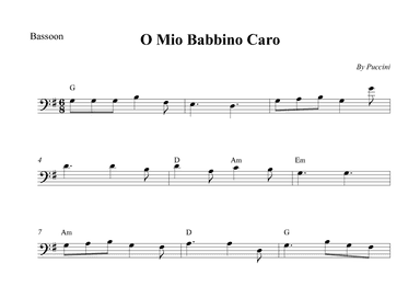 O Mio Babbino Caro (arr. Wesley S. SIlva)