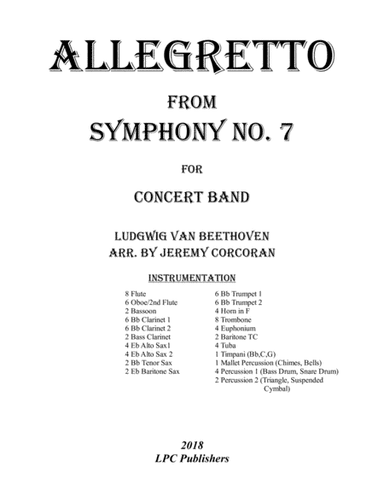 Allegretto from Symphony No. 7 for Concert Band (arr. Jeremy Corcoran)