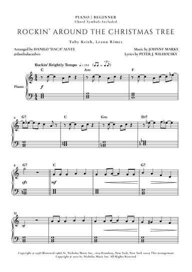 Rockin' Around The Christmas Tree (arr. Danilo "Daca" Alves)