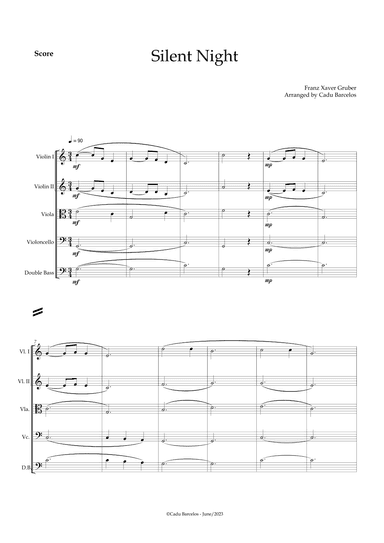 Silent night (Strings Quintet) (arr. Cadu Barcelos)