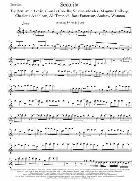Senorita (arr. Kevin Busse)