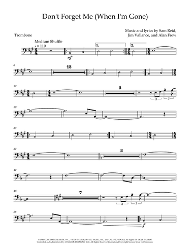 Don't Forget Me (when I'm Gone) (arr. David Lartey)