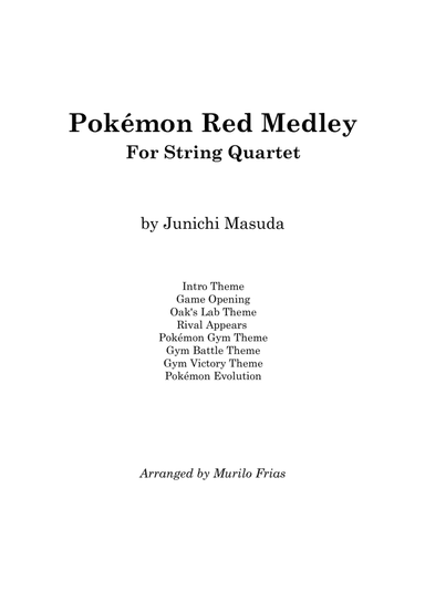 Pokemon (arr. Murilo Frias)