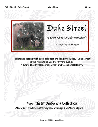 Duke Street (I Know That My Redeemer Lives) (arr. Mark Rippe)