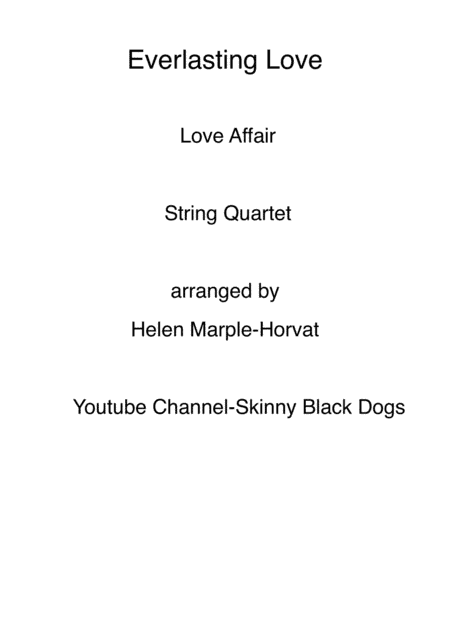 Everlasting Love (arr. HELEN MARPLE-HORVAT)