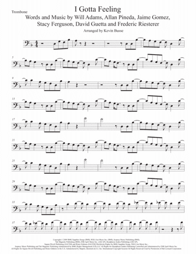 I Gotta Feeling (arr. Kevin Busse)