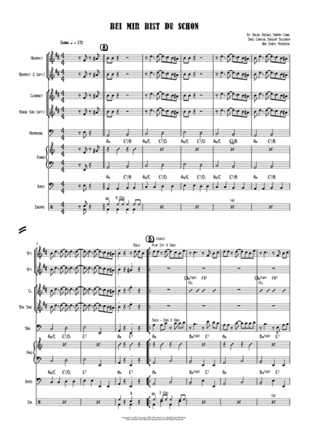 Bei Mir Bist Du Schon (means That You're Grand) (arr. Daryl McKenzie)