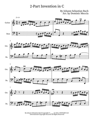 Two-part Invention In C (arr. Dominic Meccia)
