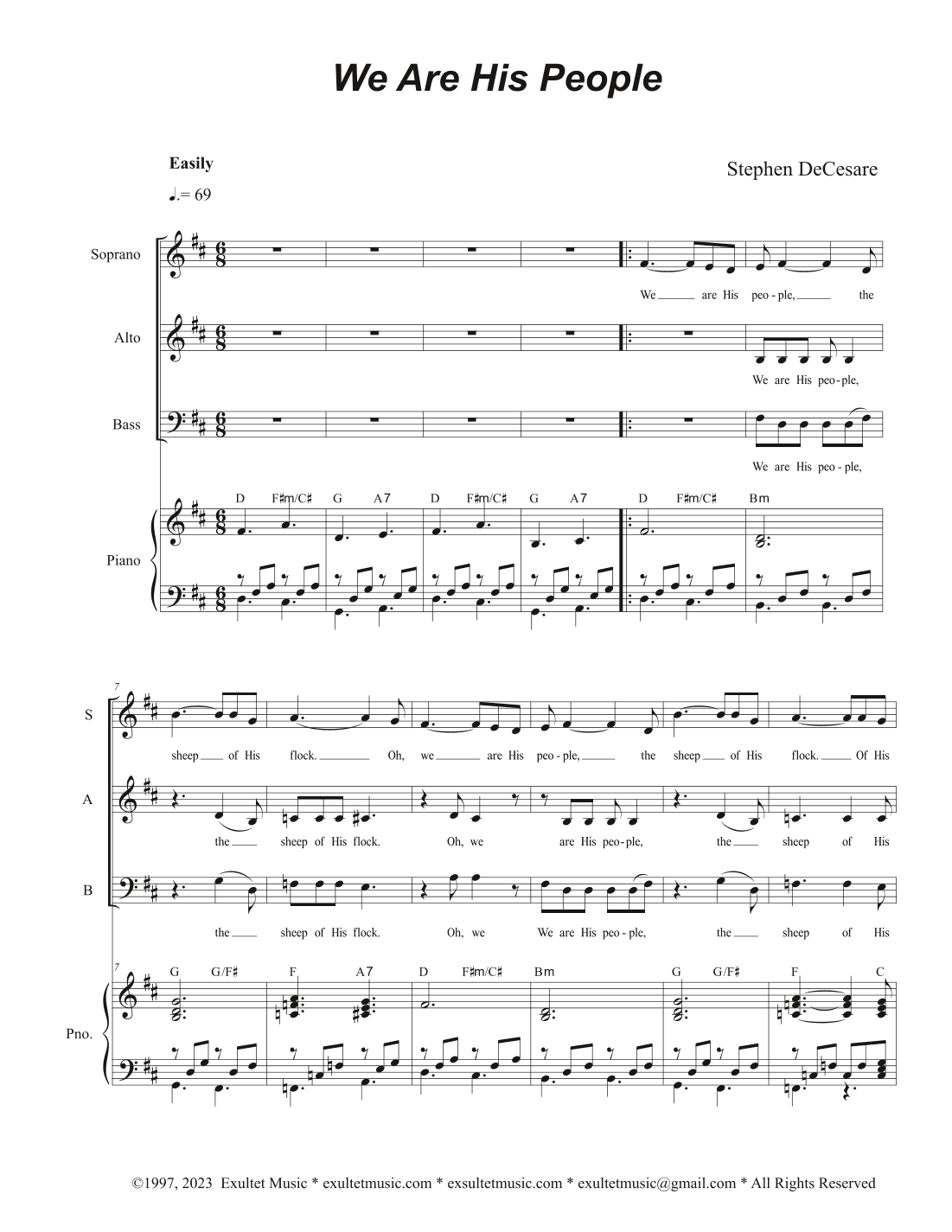 We Are His People (Vocal Trio - (SAB)