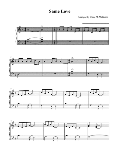 Same Love (arr. Diane M. McGahee)