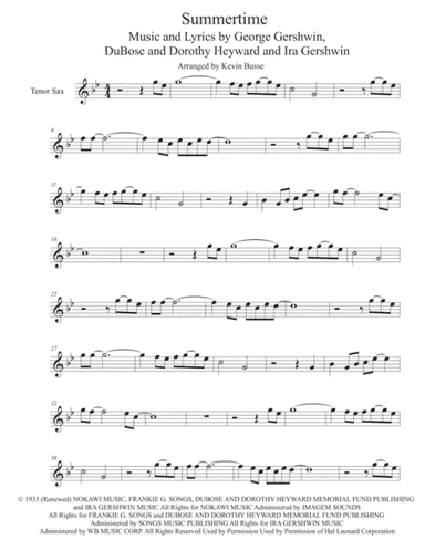 Summertime (arr. Kevin Busse)