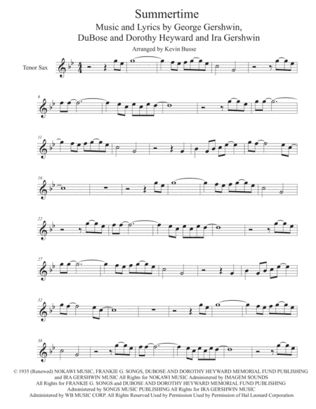 Summertime (arr. Kevin Busse)